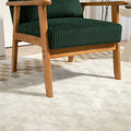 Leisure Chair With Solid Wood Armrest And Feet, Leisure Chair, Wood Frame, Velvet, L, Solid Rubber Wood Legs, Mid Century Modern Accent Chair, For Living Room Bedroom Studio Chair Emerald Corduroy