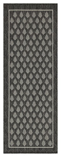 Sunshine Gc Har2008 Anthracite 2 Ft. 7 In. X 7 Ft. 3 In. Indoor Outdoor Area Rug Anthracite Polyester Polypropylene