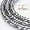 71 Inches Shower Hose Extra Long Handheld Shower Head Hose Extension Replacement Brushed Nickel Stainless Steel