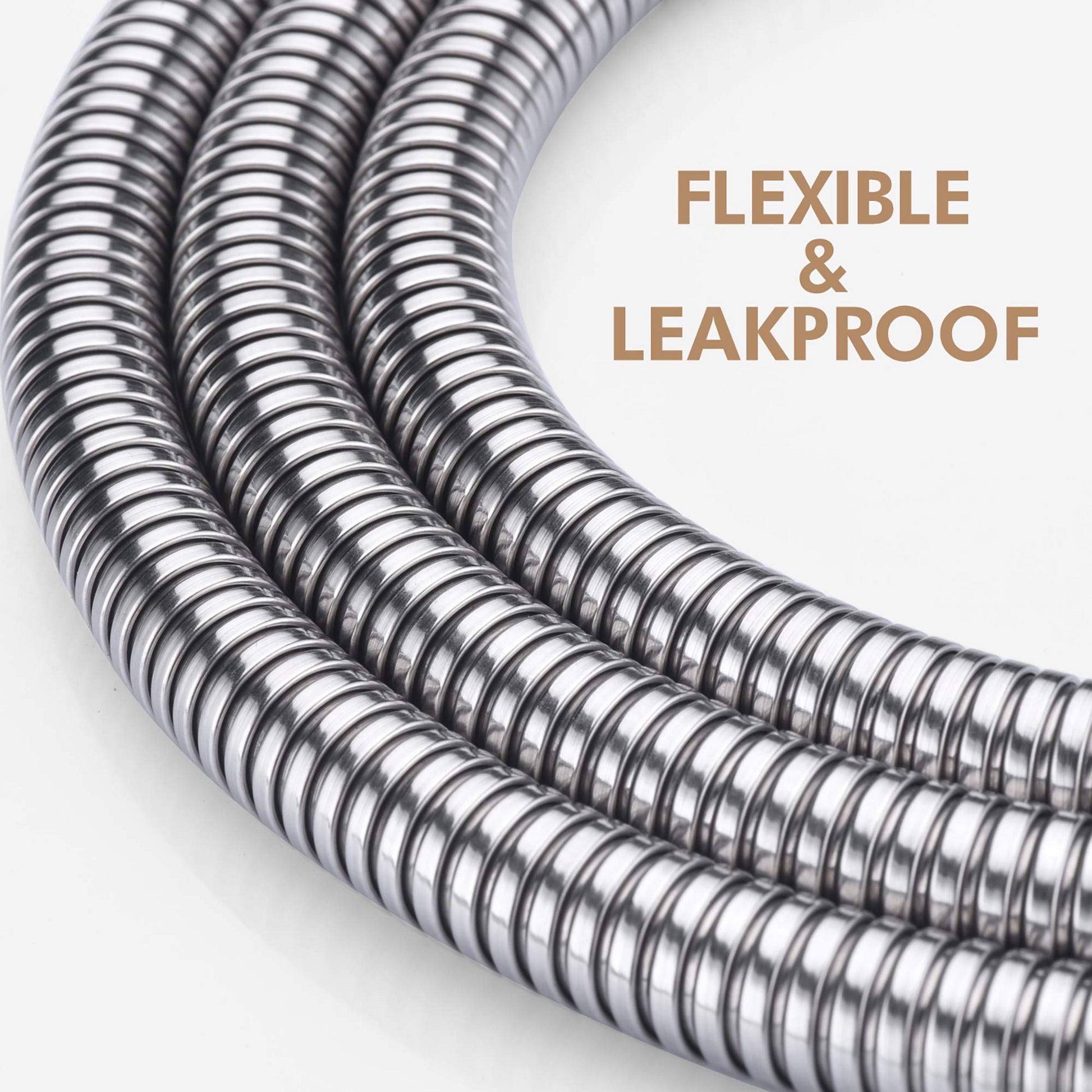 71 Inches Shower Hose Extra Long Handheld Shower Head Hose Extension Replacement Brushed Nickel Stainless Steel
