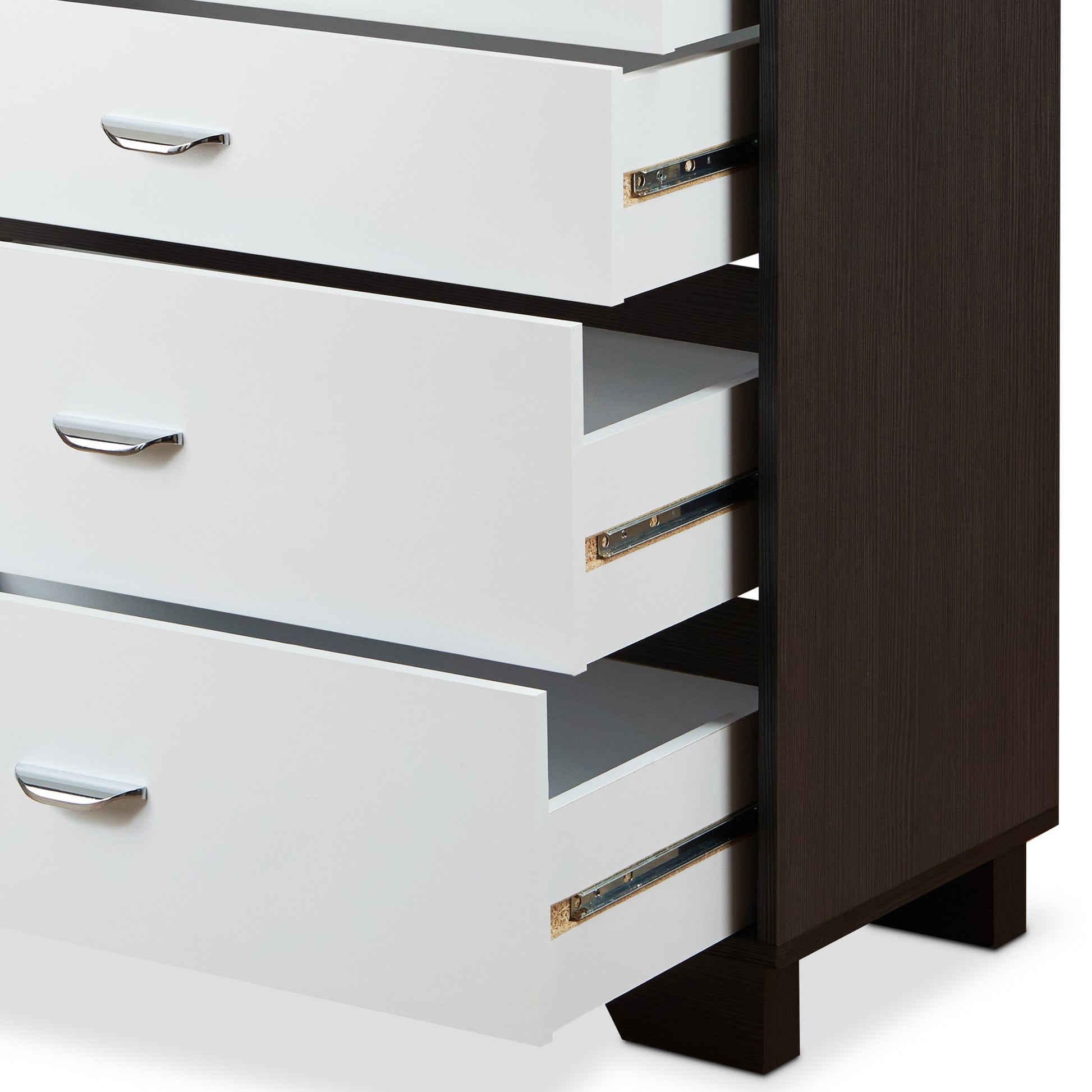 Eloy White & Espresso Finish Chest Espresso,White Mdf