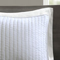 3 Piece Quilt Set White Full Queen Full White Cotton