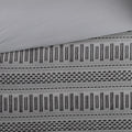 Cotton Jacquard Comforter Mini Set Grey Black Full Queen Queen Grey Black Cotton