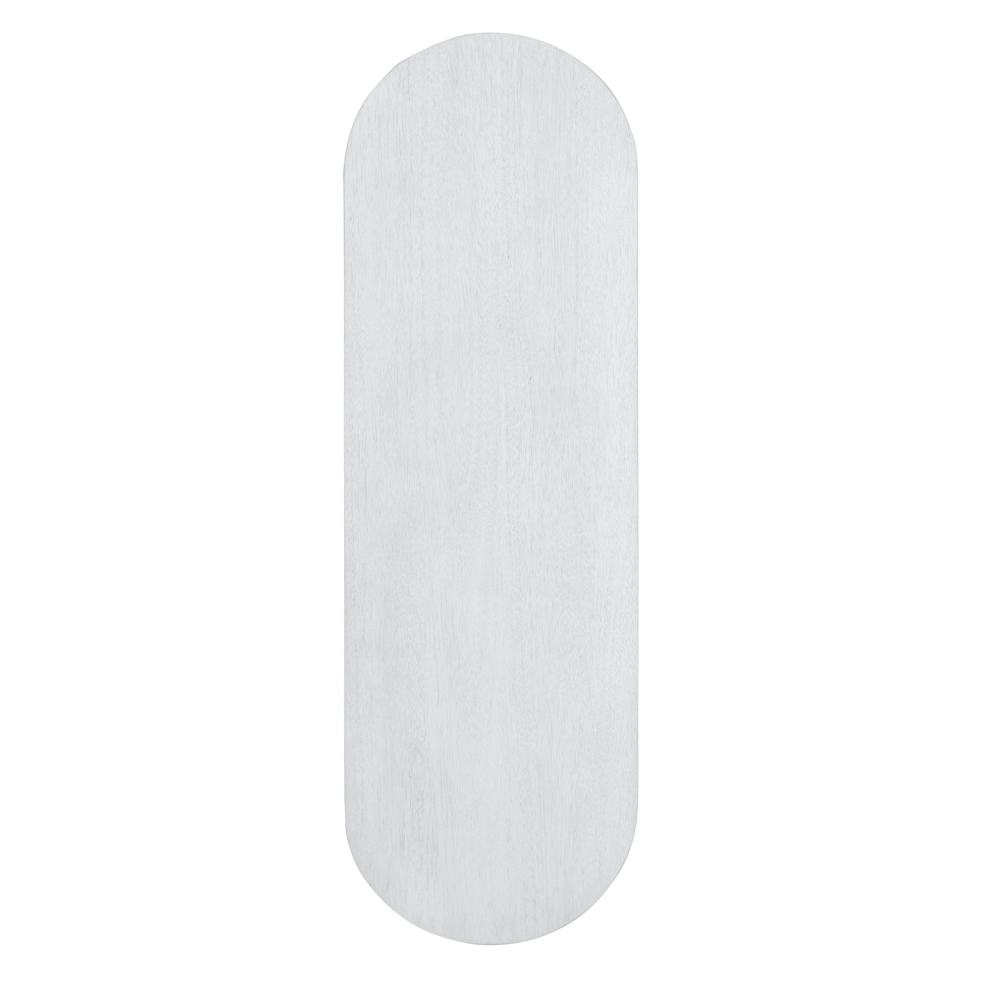 Elegant Minimalist Console Table With Rounded Edges And Sturdy Shelf Design For Entryway, Living Room Antique White Antique White Solid Wood Mdf