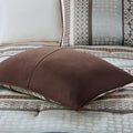 7 Piece Comforter Set Blue King King Blue Polyester