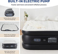 Twin Camping Air Mattress With Built In Electric High Speed Pump, 18