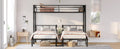 Twin Over Twin & Twin Bunk Beds For 3, Twin Xl Over Twin & Twin Bunk Bed Metal Triple Bunk Bed, Black Twin Black Metal