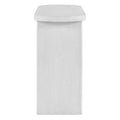 Elegant Minimalist Console Table With Rounded Edges And Sturdy Shelf Design For Entryway, Living Room Antique White Antique White Solid Wood Mdf