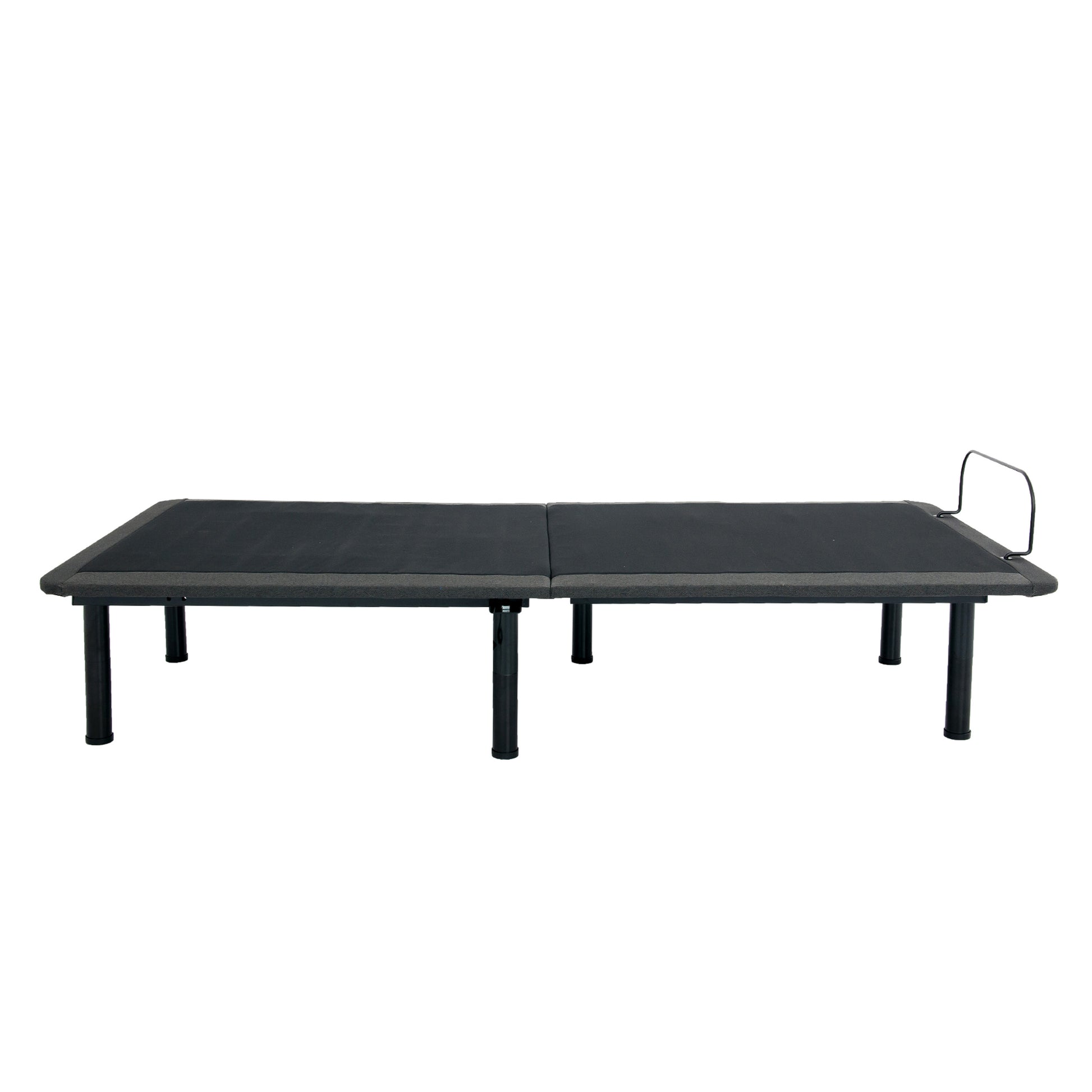 Twin Xl Size Quick Assembly Adjustable Bed Frame With Voice Activated Controls Black Metal Metal