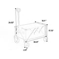 Folding Wagon Carts,Folding Wagon Cart With All Terrain Wheels,Heavy Duty Garden Carts With Adjustable Handle,Outdoor Utility Wagon For Camping Shopping Sports Fishing Black Black Steel