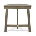 Westmont Half Round Bistro Table, Grey Grey Acacia Wood