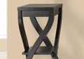 Accent Table, Side, End, Plant Stand, Square, Living Room, Bedroom, Brown Laminate, Contemporary, Modern Espresso Particle Board