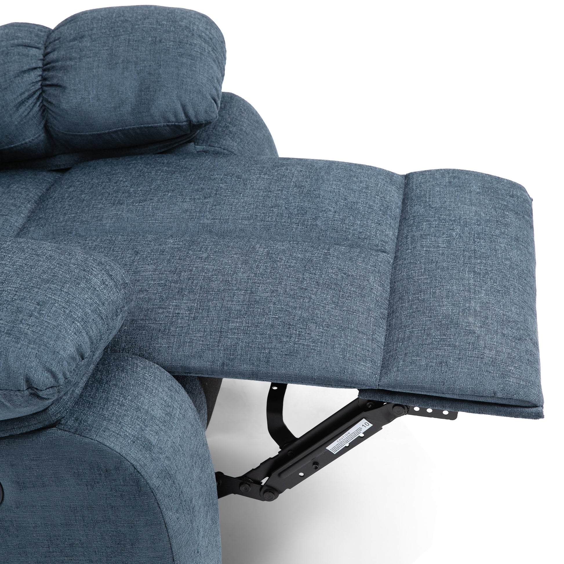 Massage Recliner Charcoal Fabric
