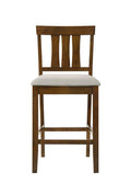 Beautiful Cherry Color Counter Height 2Pc Dining Pub Height Chairs Dining Room Wooden Furniture Cherry Dining Room Contemporary Bar Stools Slat Back Set Of 2 Wood