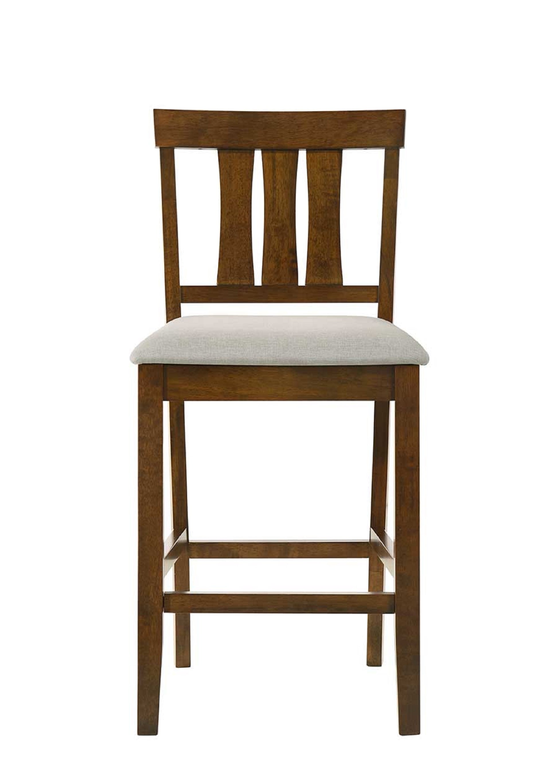 Beautiful Cherry Color Counter Height 2Pc Dining Pub Height Chairs Dining Room Wooden Furniture Cherry Dining Room Contemporary Bar Stools Slat Back Set Of 2 Wood