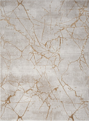 Elegance Gc Cnc6004 Gold 7 Ft. 10 In. X 10 Ft. 3 In. Area Rug Beige Polyester