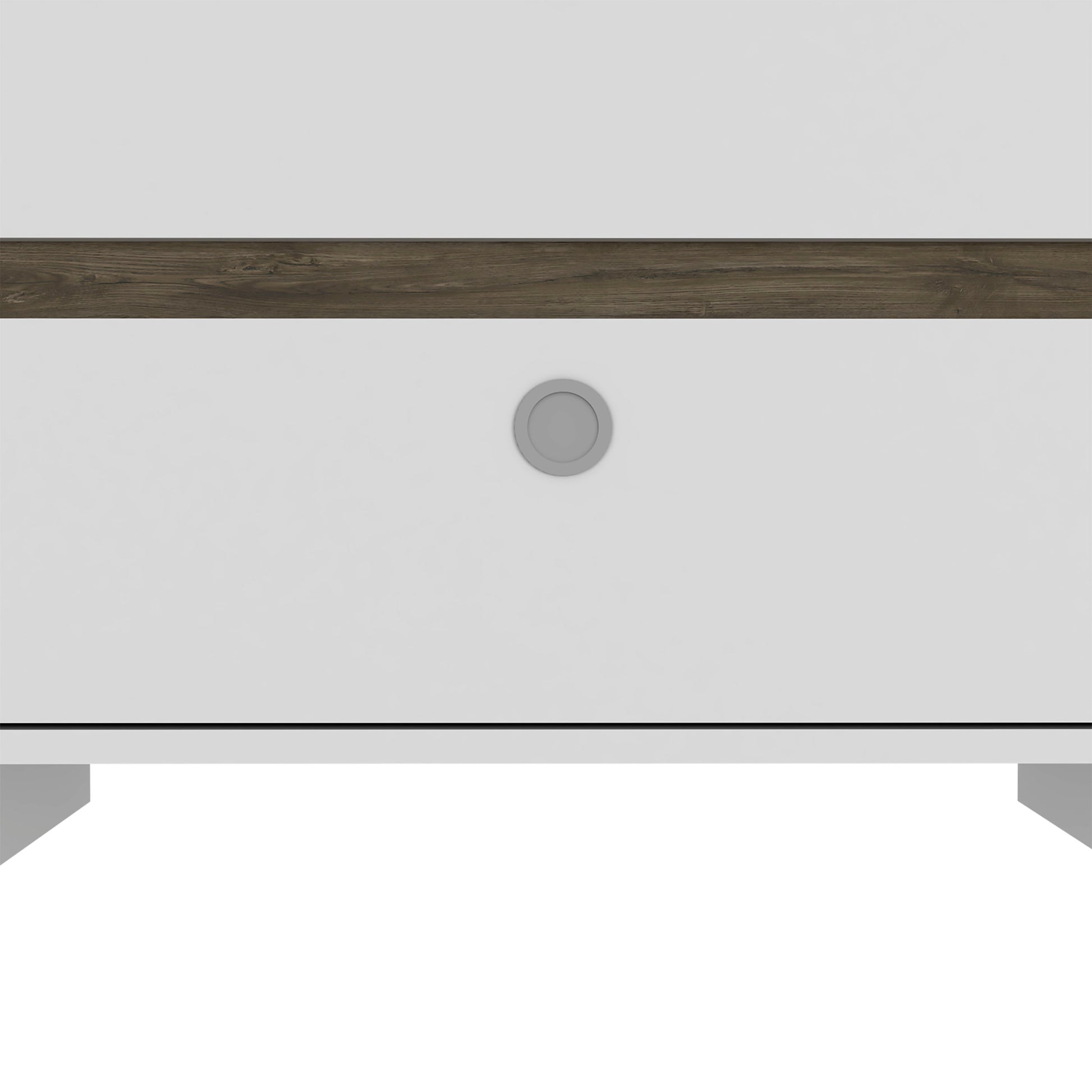 Lily Nightstand, Two Drawers, Superior Top Multicolor 2 Drawers Bedroom Bedside Cabinet Contemporary Melamine Engineered Wood