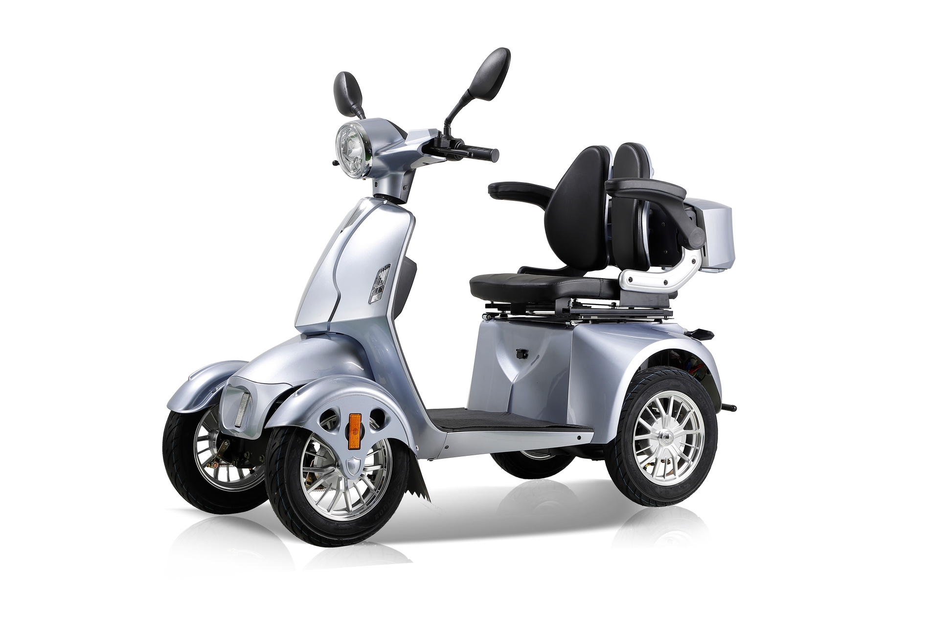 Fastest Mobility Scooter With Four Wheels For Adults & Seniors Silver Abs Pc