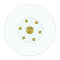 Double Layer Rotatable Round Glass.The Rotatable Design Makes It More Convenient To Retrieve And Place Items.The Upper Glass Has A Diameter Of 30.3 Inches, While The Lower Glass15 Inches.