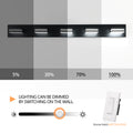 Modern Black Led Vanity Light, 5 Lights Wall Sconce For Bathroom And Mirror, Sleek Minimalist Design, Energy Efficient, Easy To Install Black Iron