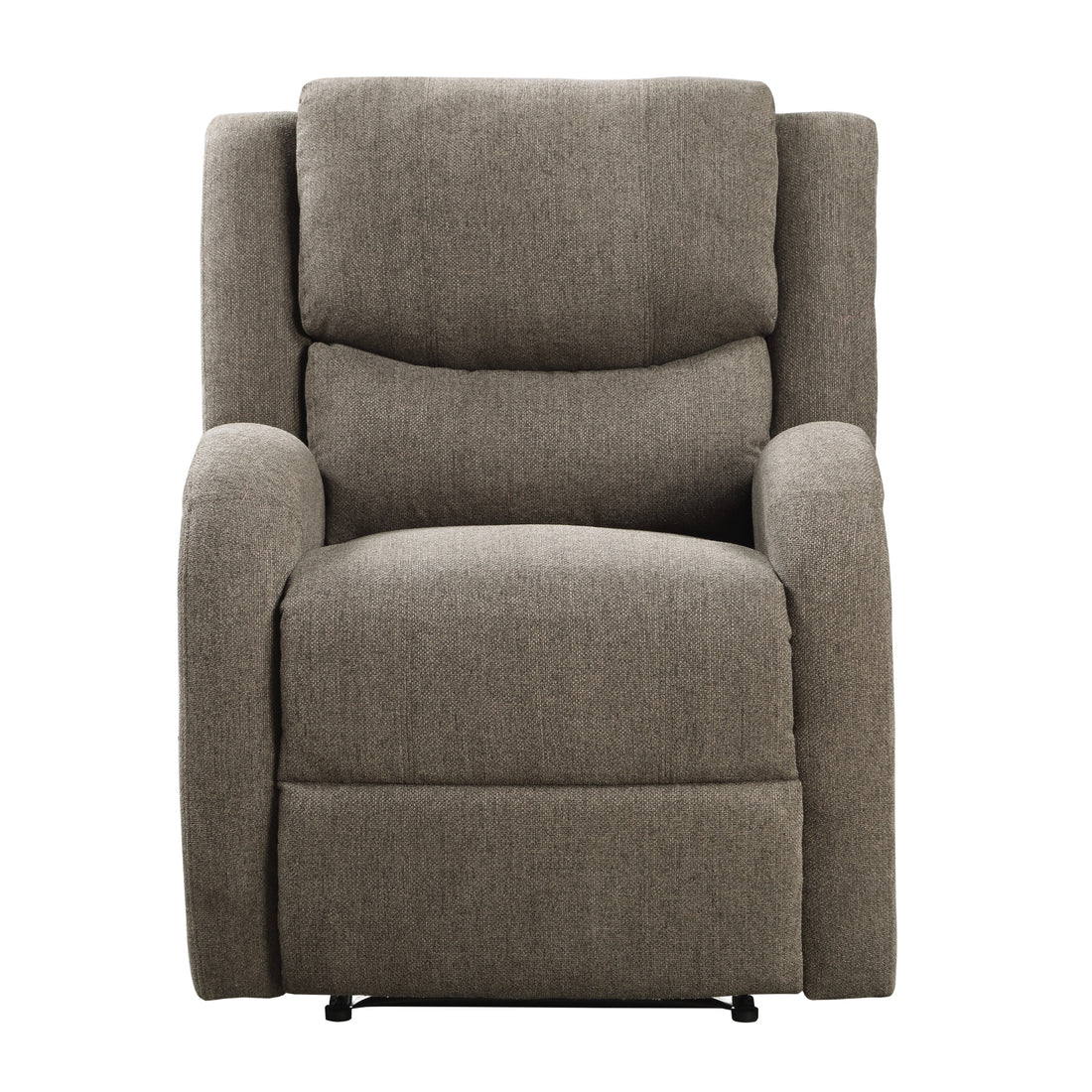 Modern Living Room Furniture 1Pc Power Reclining Chair Brown Chenille Upholstery Plush Seating Solid Wood Frame Brown Primary Living Space Modern Plywood,Solid Wood