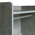Open Wooden Wardrobe Storage For Bedroom, Gray Gray Particle Board