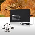 8 By 12 Inch 16W Reptile Heat Mat, Under Tank Warmer Terrarium Heat Pad For Turtles Lizards Frogs And Other Small Animals, Multi Sizes Black Pvc