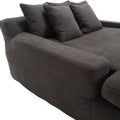 Coolmore Chenille 2 Seater Lazy Sofa With 5 Back Pillows,Comfy Sofa Deep Seat Couch For Living Room,Club Gray Gray Foam Chenille 2 Seat