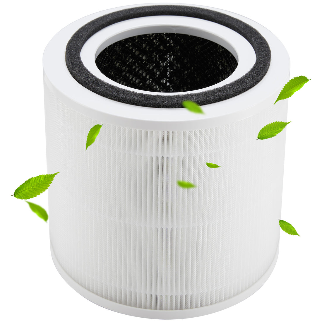 Purifier With An Replacement Hepa Filter, Portable Air Purifiers With Air Quality Monitor For Home Bedroom Large Room Covers Up To 1200Ft , 360 Outlet Air Cleaner, 25Db Sleep Mode White Plastic