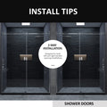 Frameless Sliding Shower Door 58 60 In. W X 76 In. H, Bathroom Sliding Door With 5 16