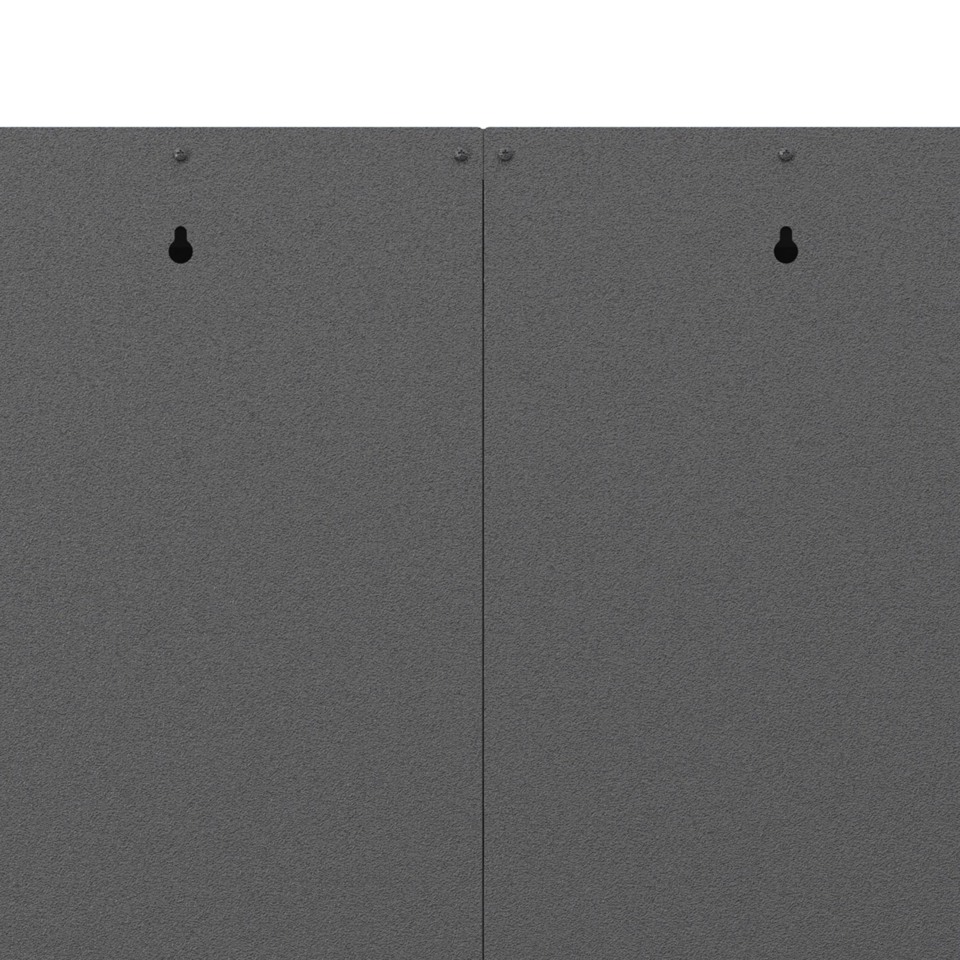 Metal Wall Mounted Tool Storage Cabinet With Locking Door And 1 Shelf 1 Opened Drawer For Garage Warehouse,Office,Assembly Required Black Gray Modern Metal