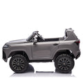 Licensed Lexus Lx600 24V Two Seater Kids Ride On Car W Parents Control,Seat Width 20 Inches,2Wd,Four Wheel Suspension,Bluetooth,Mp3,Music,Adjustable Volume,Power Display,Speeds 1.86 3.11Mph For Kids. Gray Polypropylene
