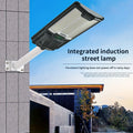 Solar Street Lights Outdoor, Parking Lot Lights With 66Pcs Led Beadsip65 Waterproof Solar Flood Lights, Dusk To Dawn Solar Lights For Garden, Street Side Road,Courtyard Villa,City Square Black White Modern,Sporty,Vintage Metal