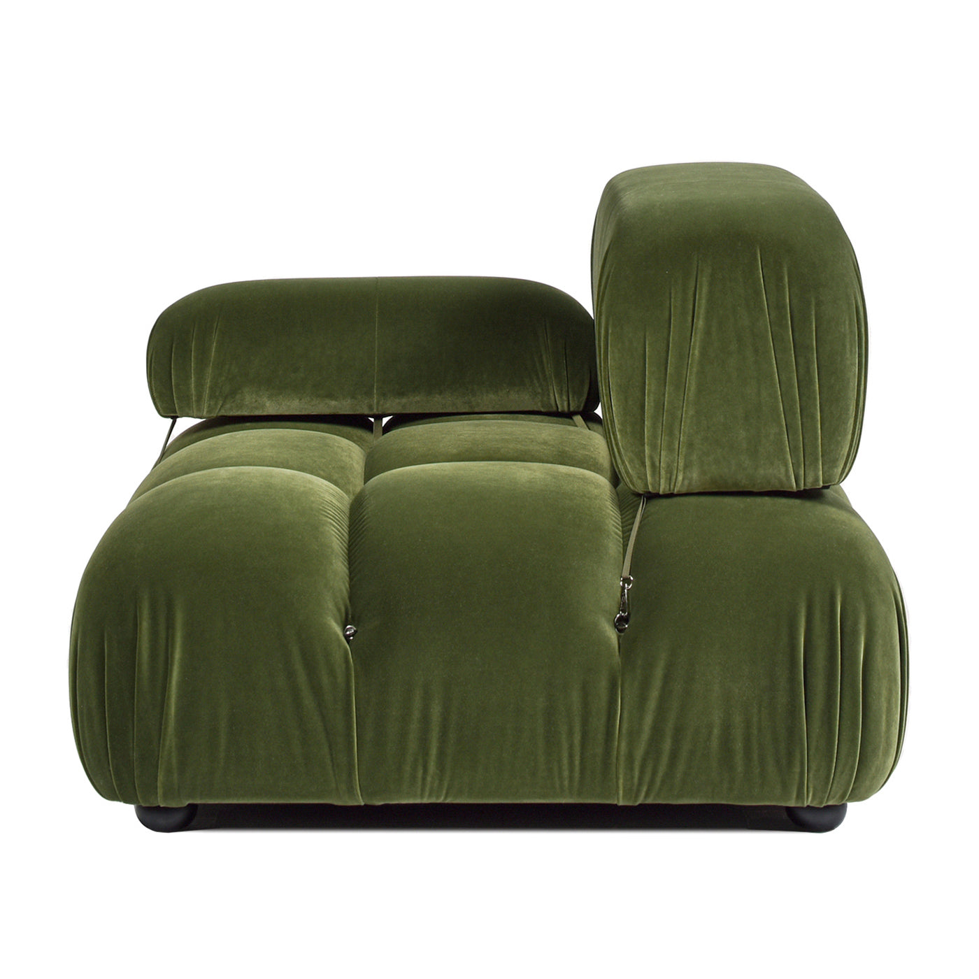 Marcel 36" Bubble Modular Modern Lounge Arm Chair, Olive Green Performance Velvet Olive Green Foam Velvet