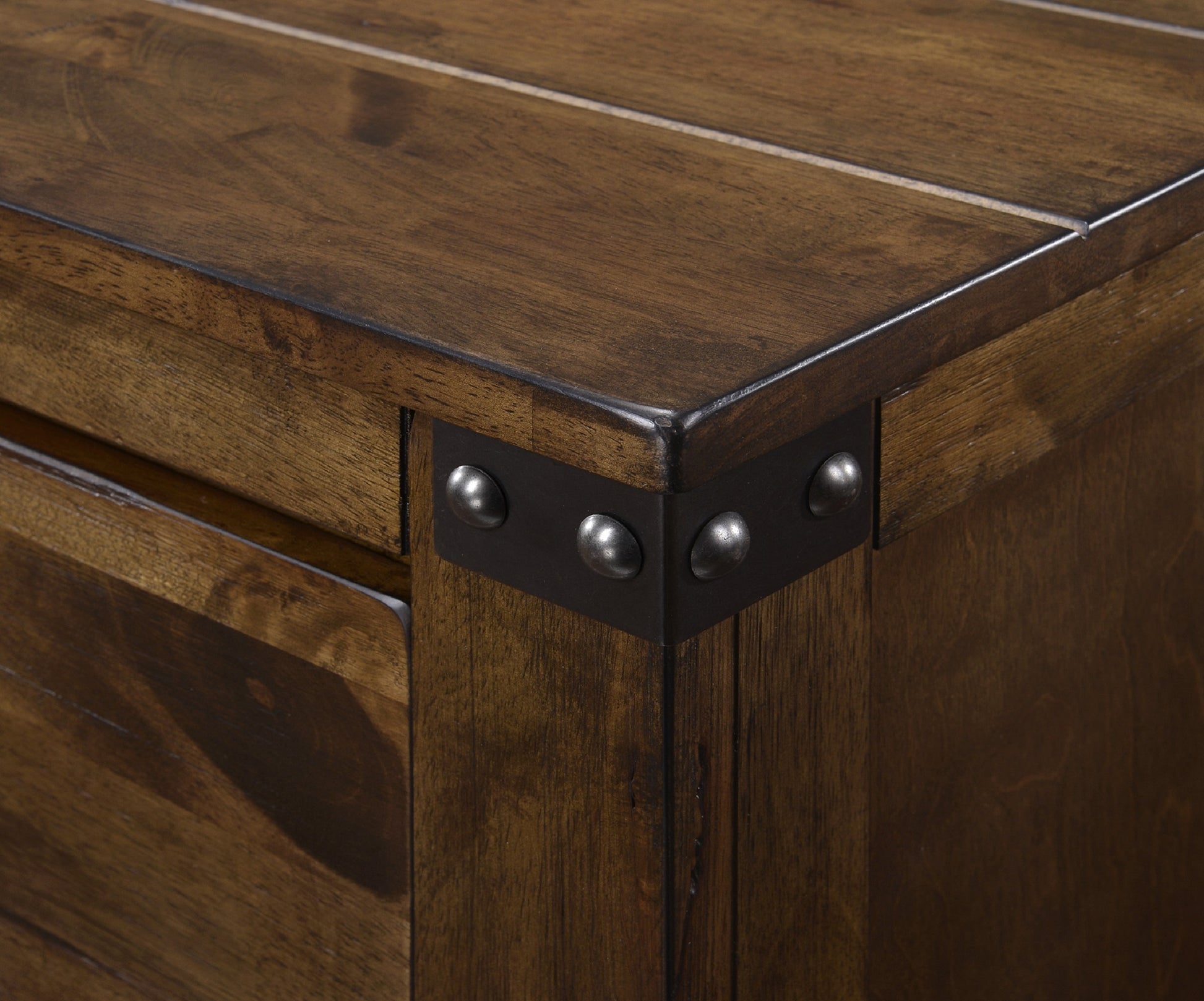 1Pc Rustic Industrial Style Brown Five Drawer Chest Bedroom Solid Wood Wooden Furniture Brown Bedroom Contemporary,Industrial,Rustic Wood