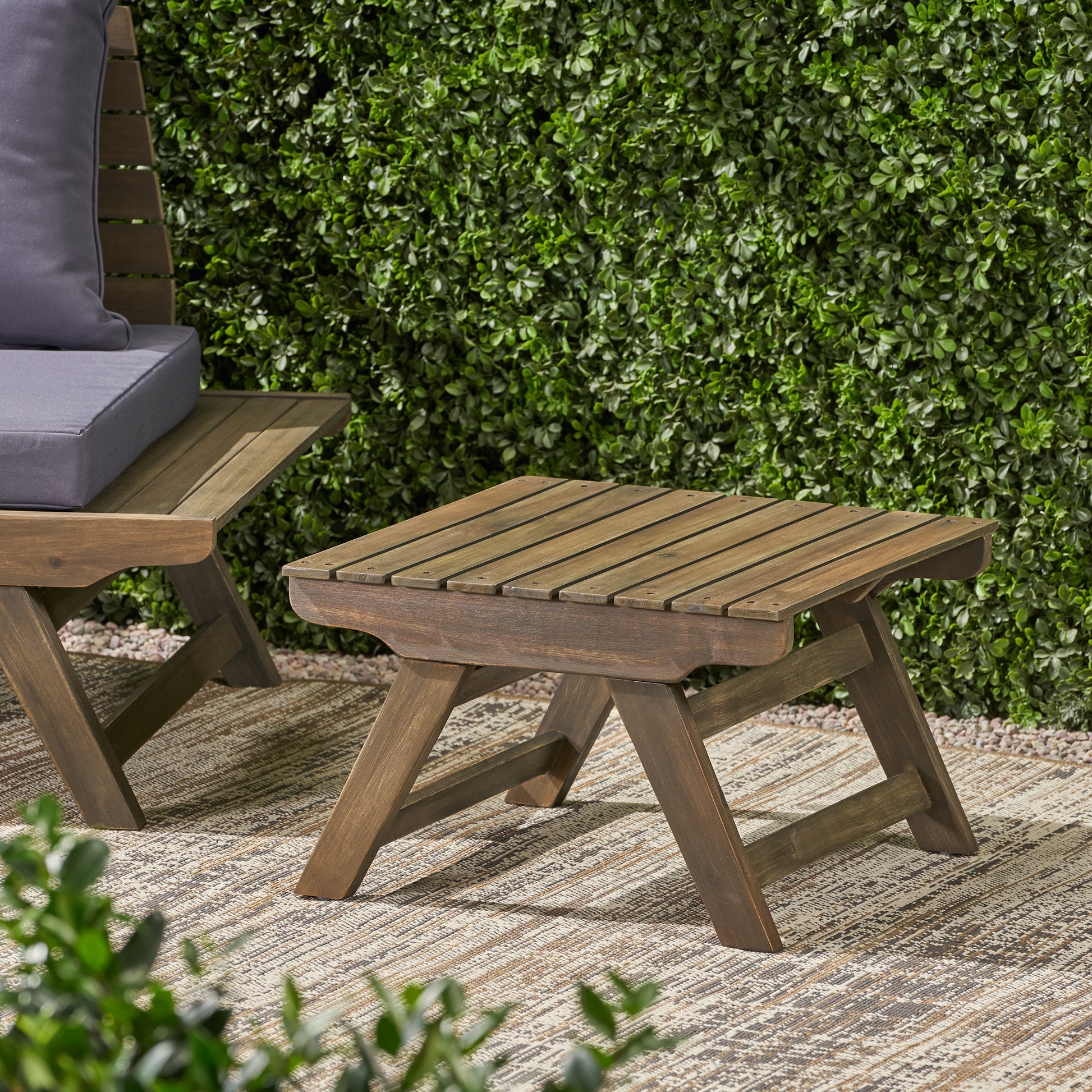 Sedona Side Table Grey Wood