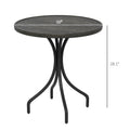 Outsunny Outdoor Side Table, 26