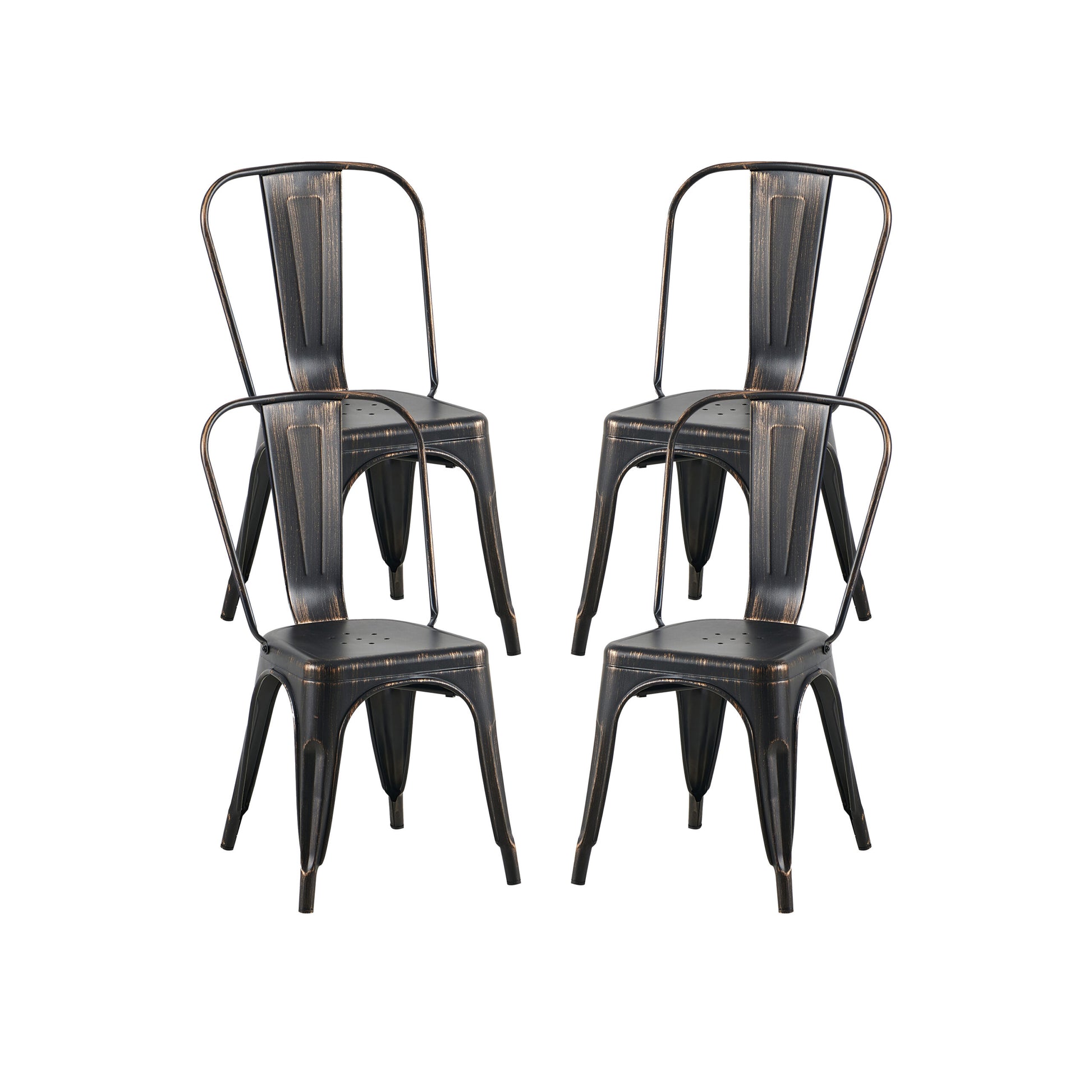2Pc Modern Sanded Matte Black Metal Dining Room Kitchen Bar Chairs Contemporary Aesthetic Matte Black Finish 18 Inch Seat Height Standard Dining Matt Black Dining Room Wipe Clean Square