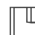 Modern Storage Shelf With 4 Compartments & Metal Legs, Freestanding Organizer,Book Shelves Display Shelves For Living Room, Bedroom, Home Office 4 Black Standard Primary Living Space Open Back Metal