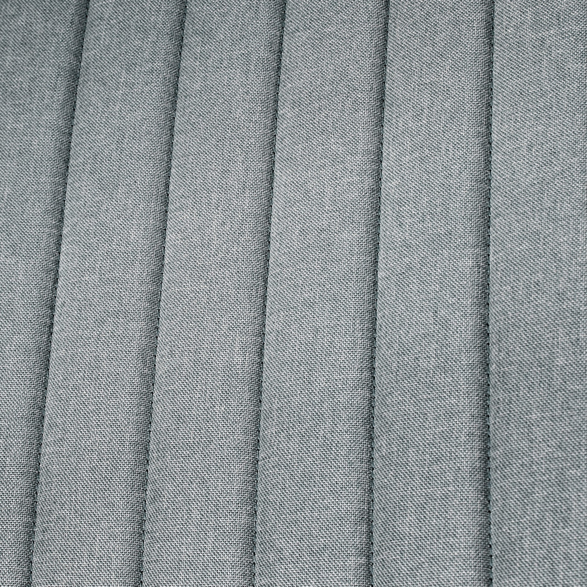 Homcom Wide Office Chair, Armless Office Desk Chair, Computer Fabric Vanity Chair With Adjustable Height, Gray Grey Polyester