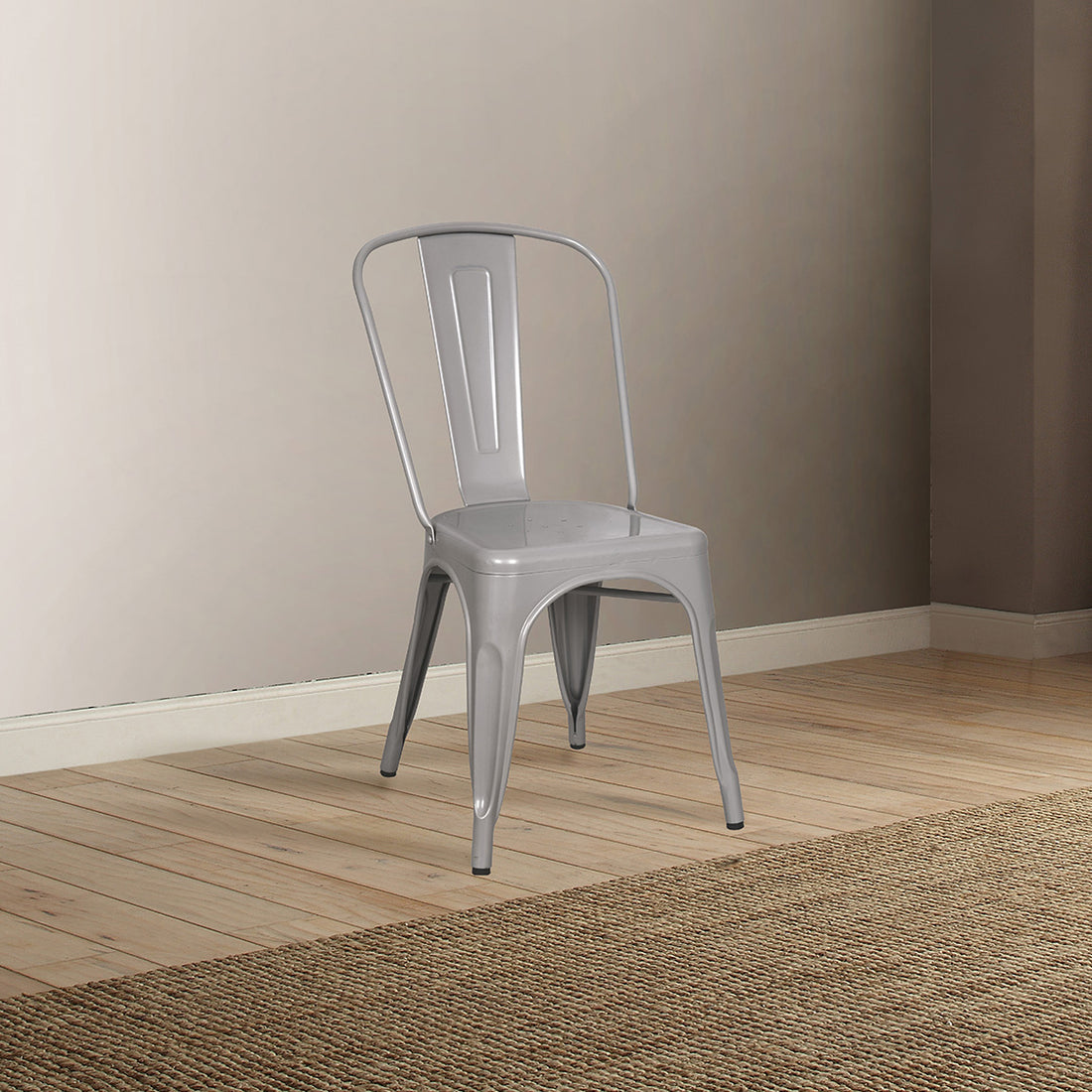 Silver Stackable Side Chair Set Of 2 Solid Silver Dining Room Side Chair Set Of 2 Metal