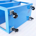 Tool Cart On Wheels, 3 Tier Rolling Mechanic Tool Cart, Heavy Duty Steel Utility Cart W Lockable Wheels, 450 Lbs Capacity Industrial Service Cart For Garage, Warehouse, Workshop Bright Red Blue Abs Steel Q235