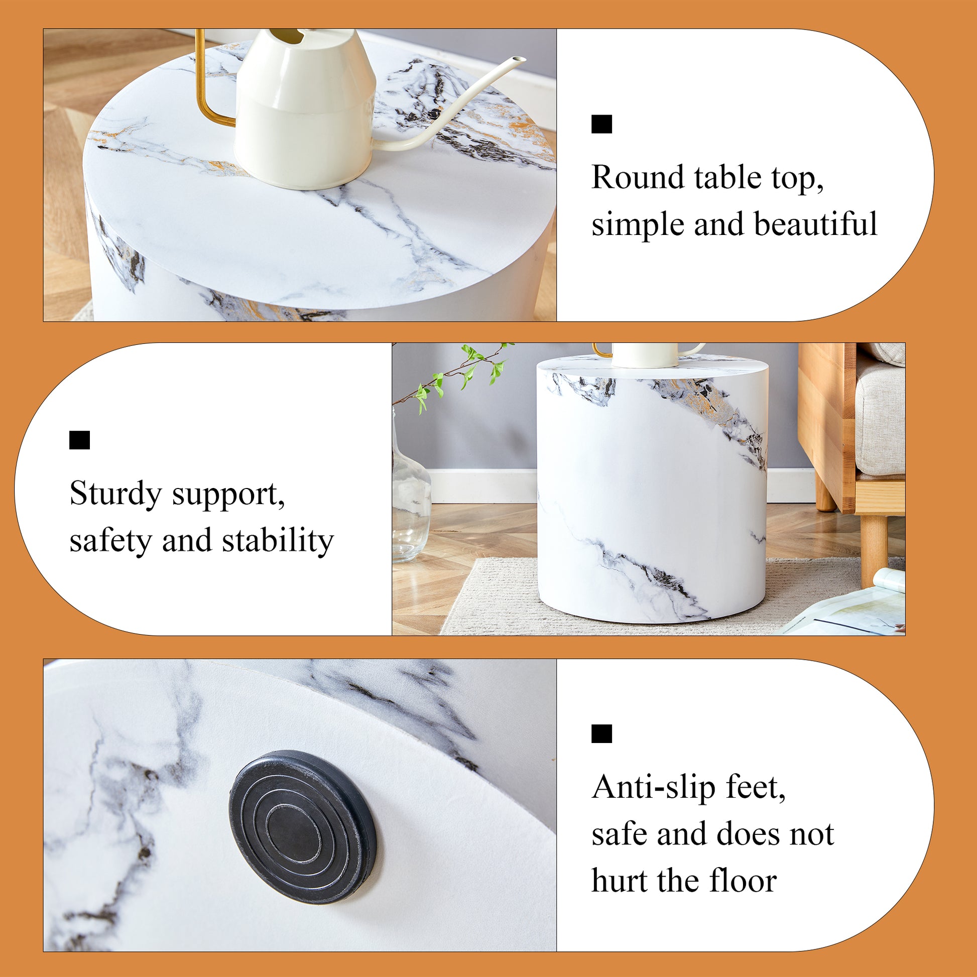 The Cylindrical Table With Its Patterned Design Can Be Easily Integrated Into A Variety Of Interior Styles, From Coffee Tables To Small Dining Tables, Workbenches Or Makeshift Writing Desks. White Mdf