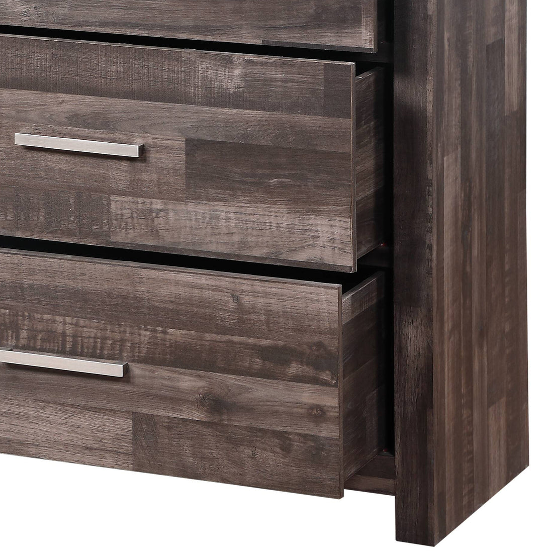 Juniper Dark Cherry Finish Dresser Dark Brown Synthetic Wood