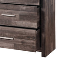 Juniper Dark Cherry Finish Dresser Dark Brown Synthetic Wood