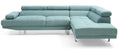 Riveredge G453 Sc Sectional Without Ottoman Teal Teal Foam Fabric 3 Seat