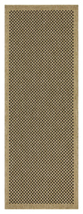 Earth Gc Ntl1003 Jute Black 5 Ft. 3 In. X 7 Ft. 3 In. Indoor Outdoor Area Rug Natural Black Polyester Polypropylene