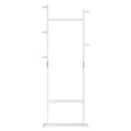 Coat Racks Solid Wood Hanger 23.6* 11*64.1In Solid Environmental Protection Easy To Assemble Beautiful Can Be Placed In The Bedroom Entrance Living Room White White White American Design,Art