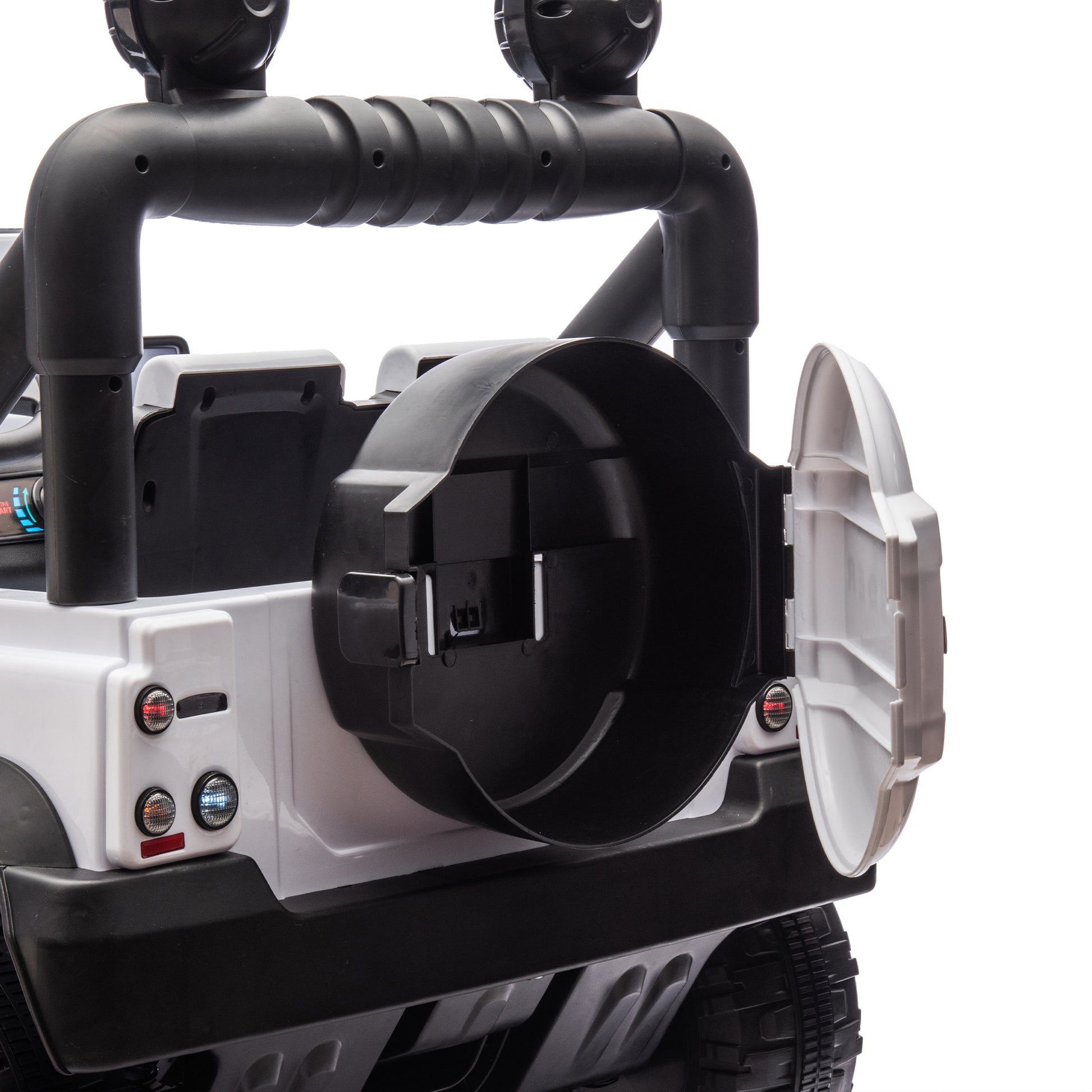 Licensed Land Rover Defender Volta 5008 24V Kids Ride On Car W Parents Control,2Wd,Four Wheel Suspension,Bluetooth,Mp3,Music,Adjustable Volume,Power Display,Led Lights,Speeds 1.86 3.11Mph For Kids 3 7 White Polypropylene