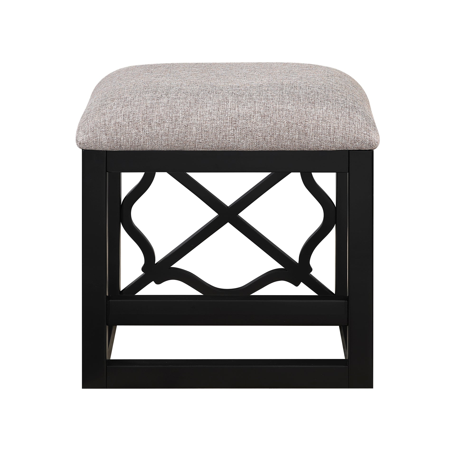 Desks And Stool Set 3Pc Black Finish Rolling Desk With Casters, 2 Charging Ports Home Office Furniture Black Primary Living Space Contemporary Desk Rectangular Wood